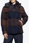 Moncler Ladurns Buffalo Plaid Down Shirt Jacket In Multicolor