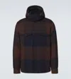 Moncler Ladurns Virgin Wool Down Shirt Jacket In Brown