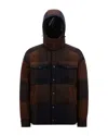 Moncler Ladurns Virgin Wool Down Shirt Jacket In Black