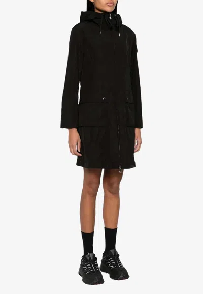 Moncler Laerte Long Parka In Black
