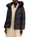 Moncler Laichefur Nylon Down Jacket In Black