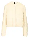 Moncler Laly Short Down Jacket In White