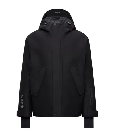 Moncler Lambir Hooded Gore-tex Down Ski Jacket In Black