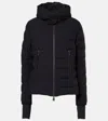 Moncler Womens Black Lamoura Hooded Shell-down Ski Jacket In Black