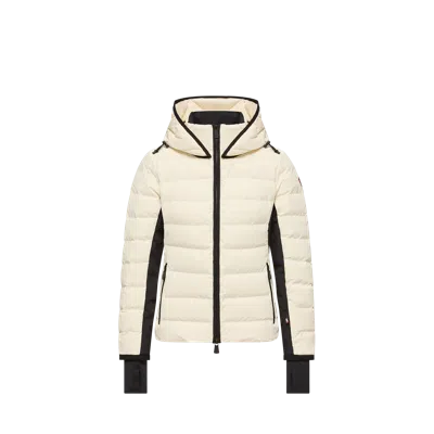 Moncler Lamouras Hooded Down Ski Jacket In Neutral