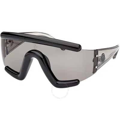 Moncler Lancer Smoke Shield Unisex Sunglasses Ml0253 01a 00 In Black