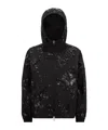 Moncler Veste À Capuche Brodée De Sequins Landal In Black
