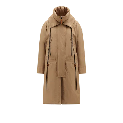 Moncler Doudoune Longue Landis In Beige