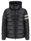 Moncler Men Landre Down Jacket With Contrasting Detail In Black