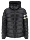 Moncler Men Landre Down Jacket With Contrasting Detail In Black