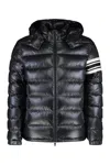 Moncler Men Landre Down Jacket With Contrasting Detail In Black