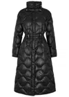 Moncler Long Down Jacket "selenga" In Black