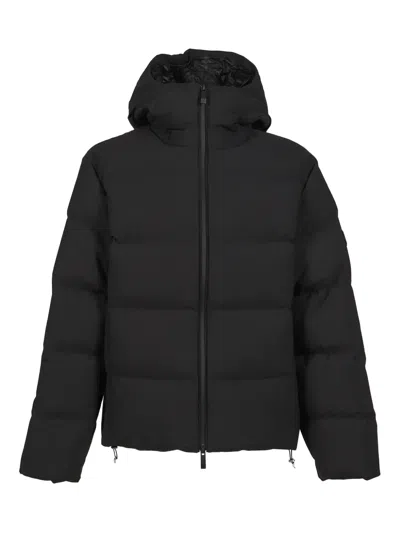 Moncler Languedoc Hooded Puffer Jacket In Black
