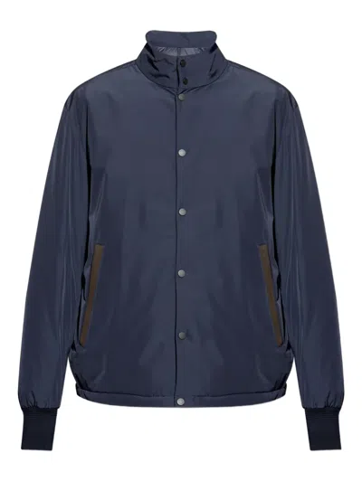 Moncler Lanques Down Jacket In Blue