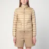 Moncler Lans Down Jacket In Beige