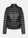 Moncler Lans Quilted Nylon Down Short Jacket In Black