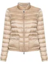 Moncler Lans Short Down Jacket In Nude