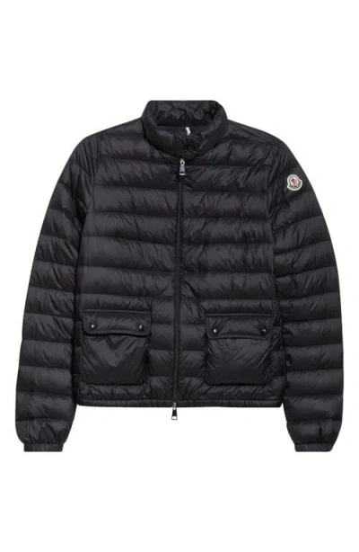 Moncler Lans Down Jacket In Black/black