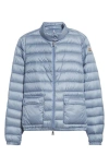 Moncler Lans Long-sleeved Down Jacket In Blue