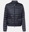 Moncler The Lans Down Puffer Jacket In Navy