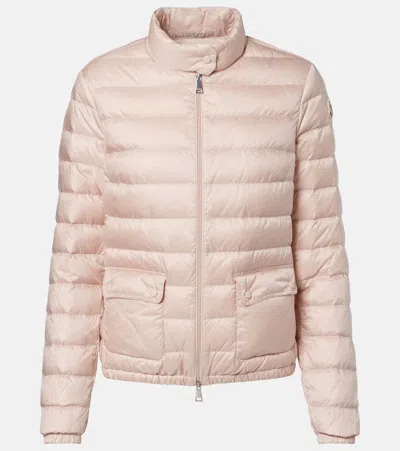 Moncler Lans Down Jacket In Pink