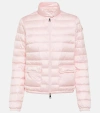 Moncler Lans Short Down Jacket In Pink
