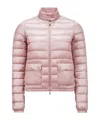 Moncler Lans Short Down Jacket In Pink