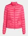 Moncler Lans Down Puffer Jacket In Bright Pink