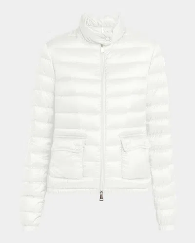 Moncler Lans Down Puffer Jacket In Brown