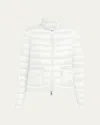 Moncler Lans Down Puffer Jacket In Natural