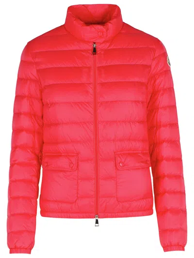Moncler Women's Lans Full Zip Down Jacket In Burgundy