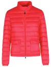 Moncler Lans Fuchsia Polyamide Down Jacket In Purple