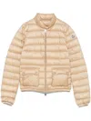Moncler Logo-appliqué Padded Jacket In Neutrals
