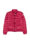 Moncler Lans Sport Jacket Raspberry Log Patch In Pink