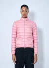 Moncler Women Lans Short Down Jacket Pink In Pink