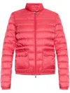 Moncler Lans Down Puffer Jacket In Red