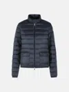 Moncler 'lans' Navy Polyamide Down Jacket In Blue