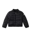 Moncler Lans Nylon Down Jacket In Black