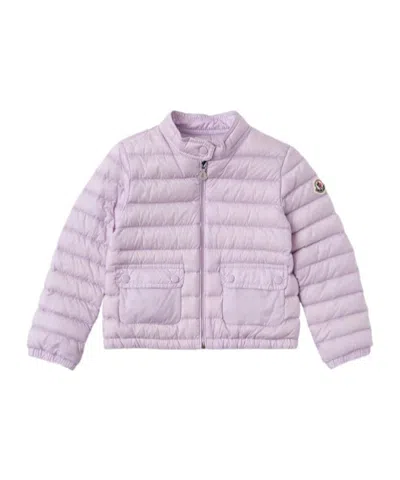 Moncler Lans Nylon Down Jacket In Purple