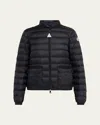 Moncler Lans Packable Short Down Jacket In Black