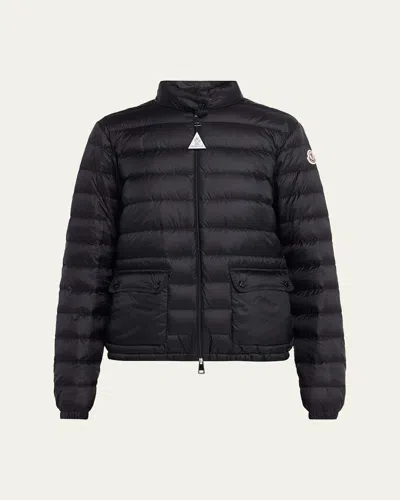 Moncler Lans Packable Short Down Jacket In Black