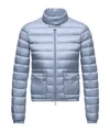 Moncler Lans Packable Short Down Jacket In Blue