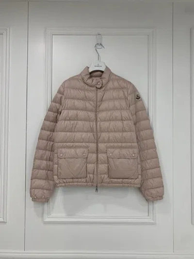 Moncler Lans Packable Short Down Jacket In Pink