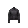 Moncler Lans Short Jacket High Collar Quilting In Black