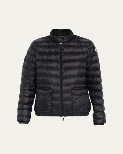 Moncler Womens Lans Packable Short Down Jacket In Brown