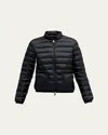 Moncler Lans Puffer Jacket In Dark Black