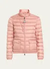 Moncler Lans Quilted Shell Down Jacket In Medium Pink