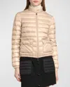 Moncler Lans Down Jacket In Stone