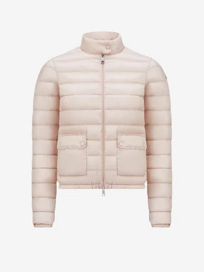 Moncler Lans Quilted Jacket In Light Pink
