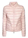Moncler Thoiry Sparkly Down Puffer Jacket In Pink